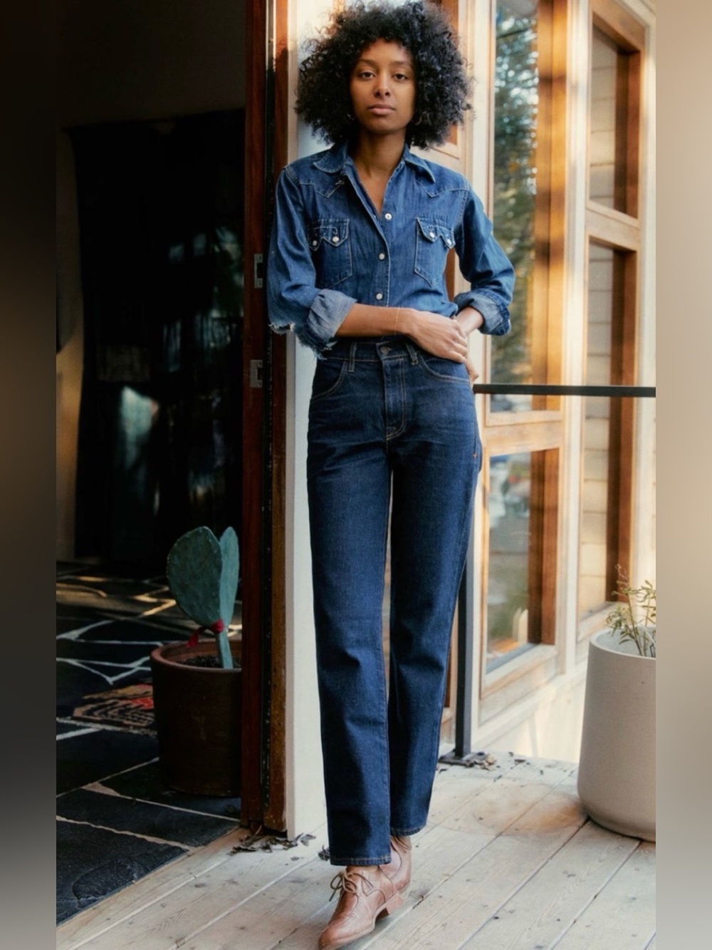 imogene + willie Sophie Dark Blue Straight-Leg Women’s Jeans, Size 29